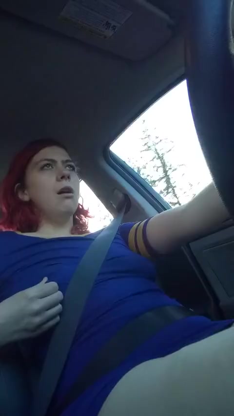 Thumbnail for Djinni's Premium Video Exhibitionist slut riding toy while driving.