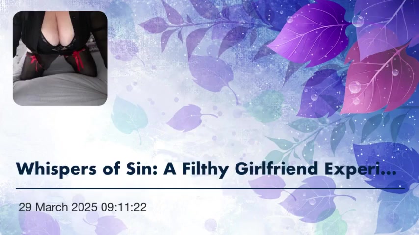 Thumbnail for ScarlettxxCherry's Premium Video Whispers_of_sin_a_filthy_girlfriend_experience.