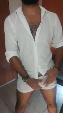Thumbnail for FrancisShowCam's Premium Video jerking sweaty white clothes0, hard wet cock