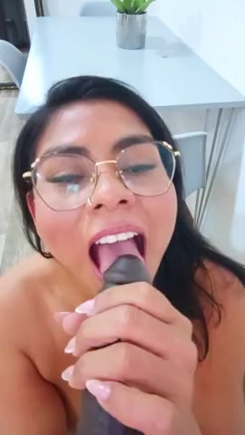 Thumbnail for SusanClaire's Premium Video Addicted colombian slut takes a 10 inch bbc deep in her throat.