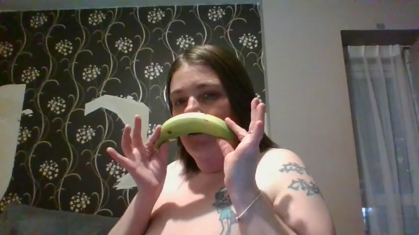 Thumbnail for BritishCourtneyMILF's Premium Video Naughty Banana Play